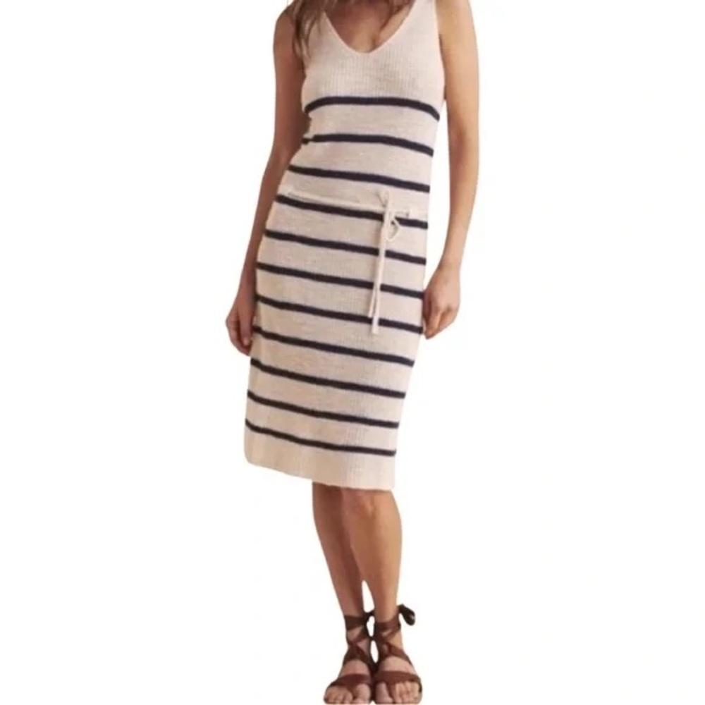 Faherty Tuckernuck Out East Wharf Stripe Crochet Dress